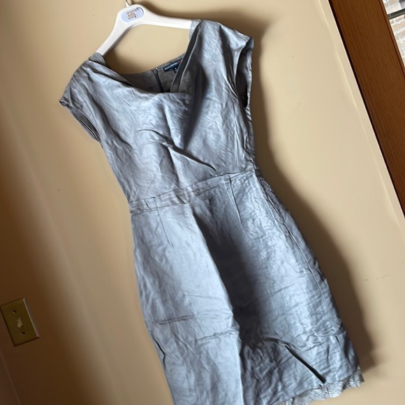 Banana Republic Dresses & Skirts - BANANA REPUBLIC x MAD MEN gray sheath dress sz6 50s 60s bombshell pinup lace